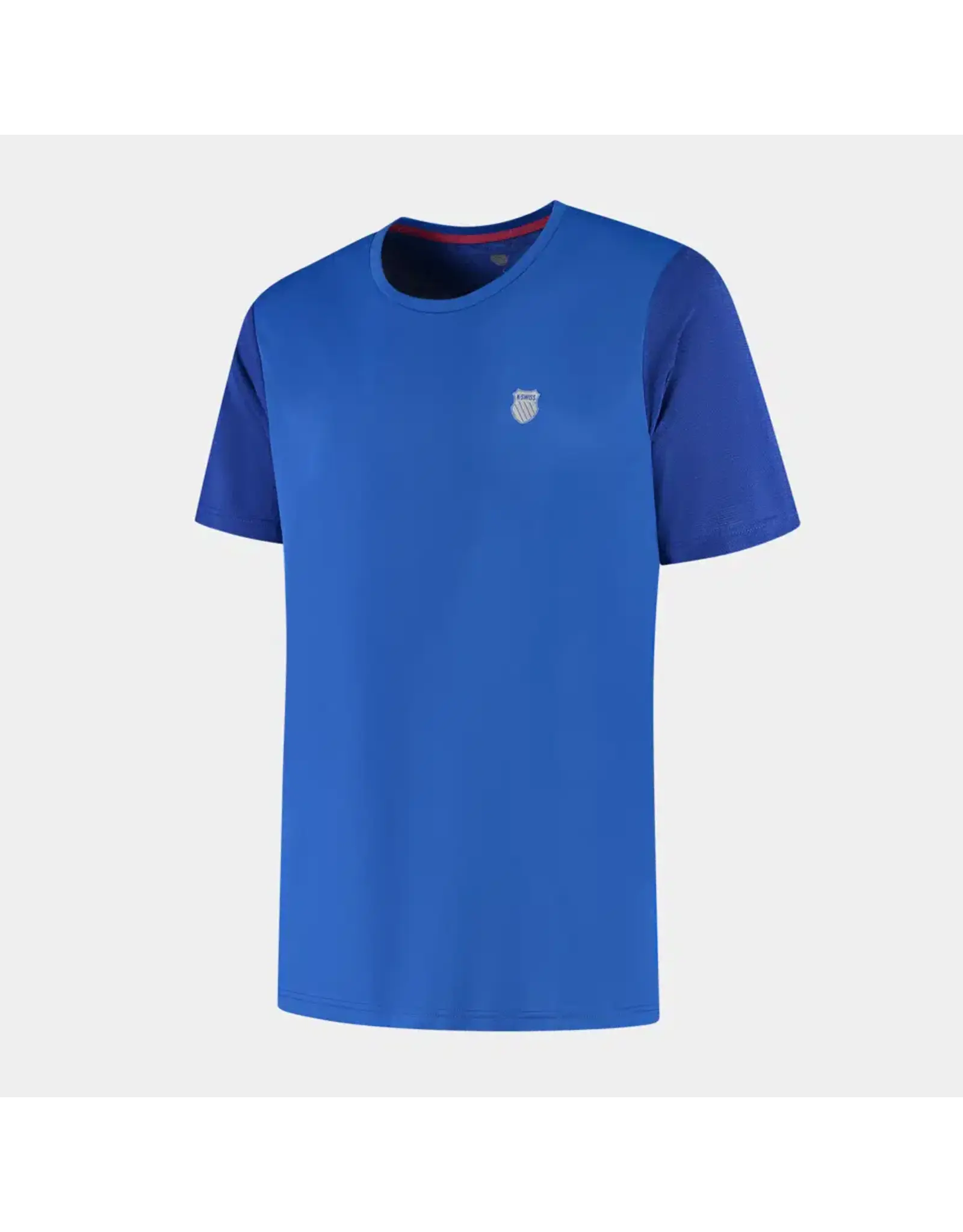 K-swiss KS AP HYPERCOURT TEE JACQUARD-Heren-DAZZLING BLUE