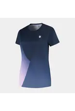 K-swiss KS AP HYPERCOURT PRINT TEE-Dames-NAVY