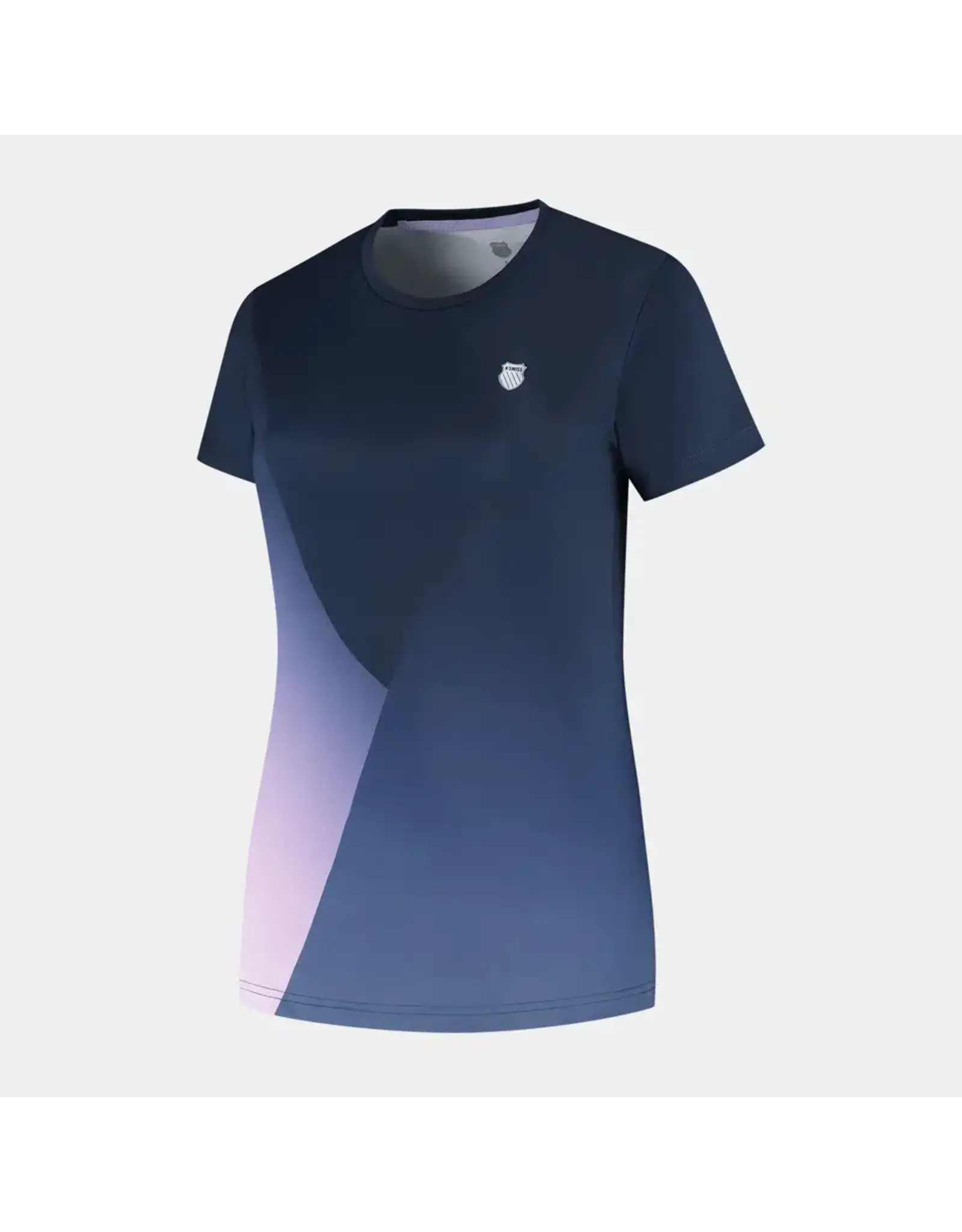 K-swiss KS AP HYPERCOURT PRINT TEE-Dames-NAVY