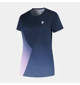 K-swiss KS AP HYPERCOURT PRINT TEE-Dames-NAVY