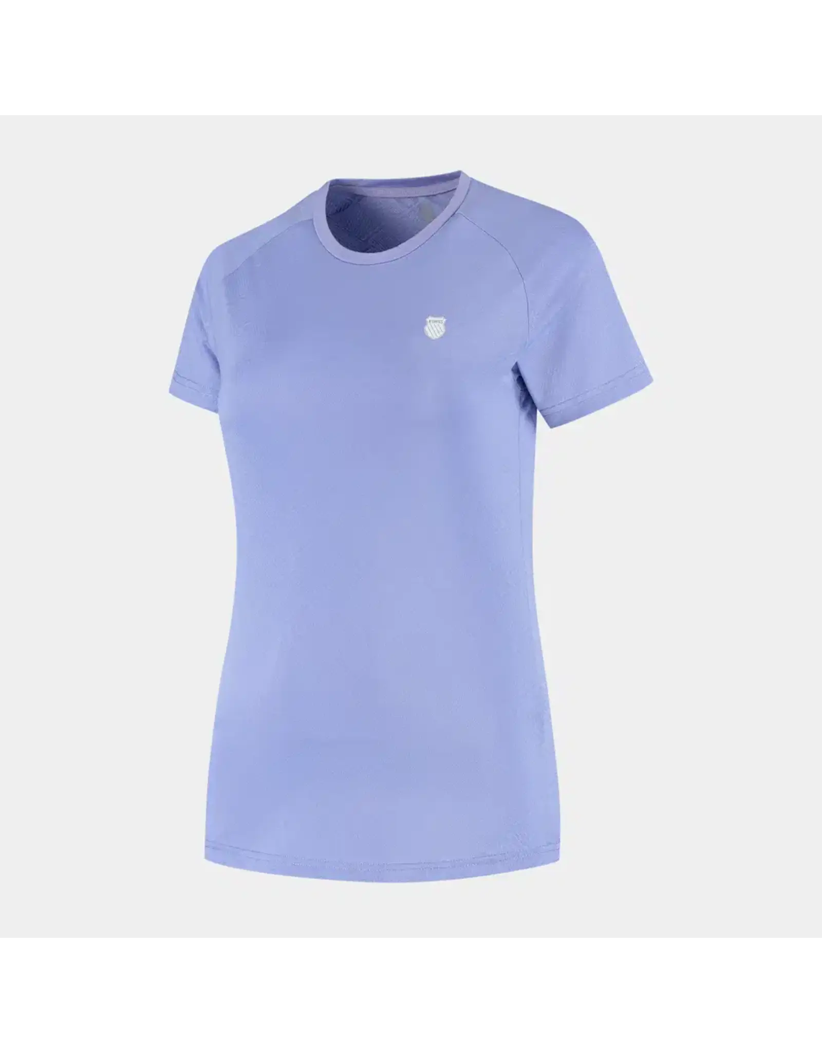 K-swiss KS AP HYPERCOURT CREW TEE JAQUARD-Heren-NEON PURPLE