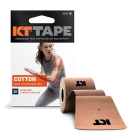 KT TAPE KT Original coton Tape Precut (20 x 25cm)-Beige