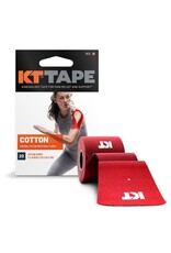 KT TAPE KT Original coton Tape Precut (20 x 25cm)-Red