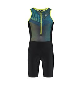 Rogelli Florida Graphic- Triathlon Suit-black/blue/fluor