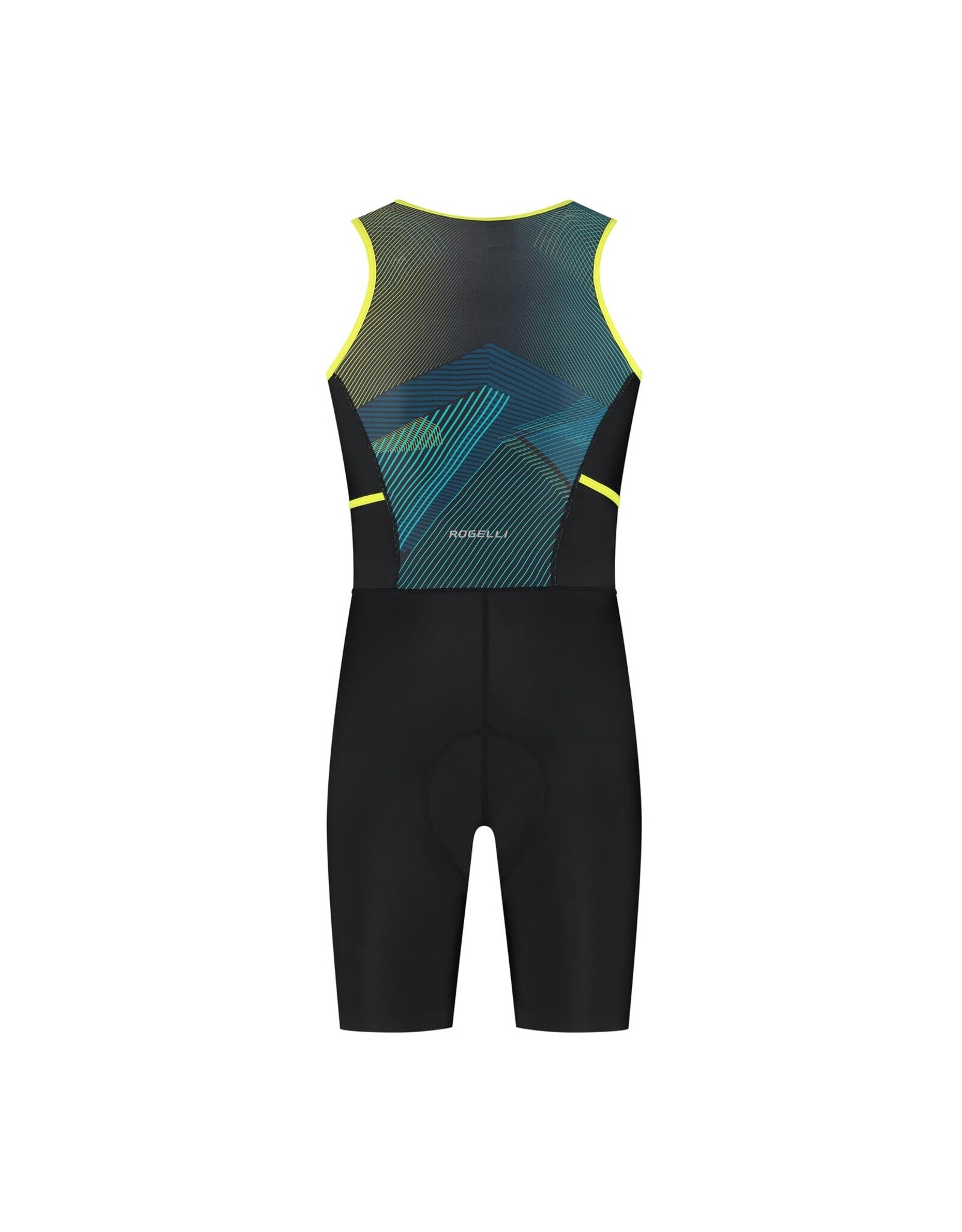 Rogelli Florida Graphic- Triathlon Suit-black/blue/fluor