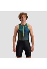 Rogelli Florida Graphic- Triathlon Suit-black/blue/fluor