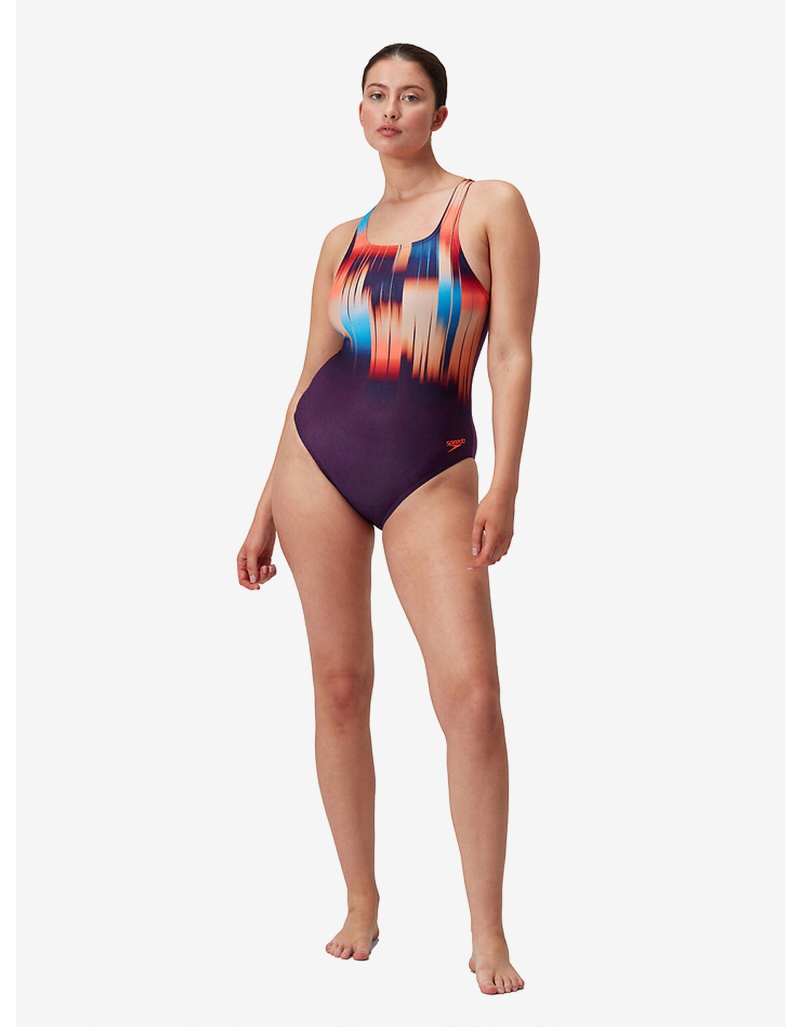Speedo ECO+M DIG PRINT MEDALIST PUR/ORA