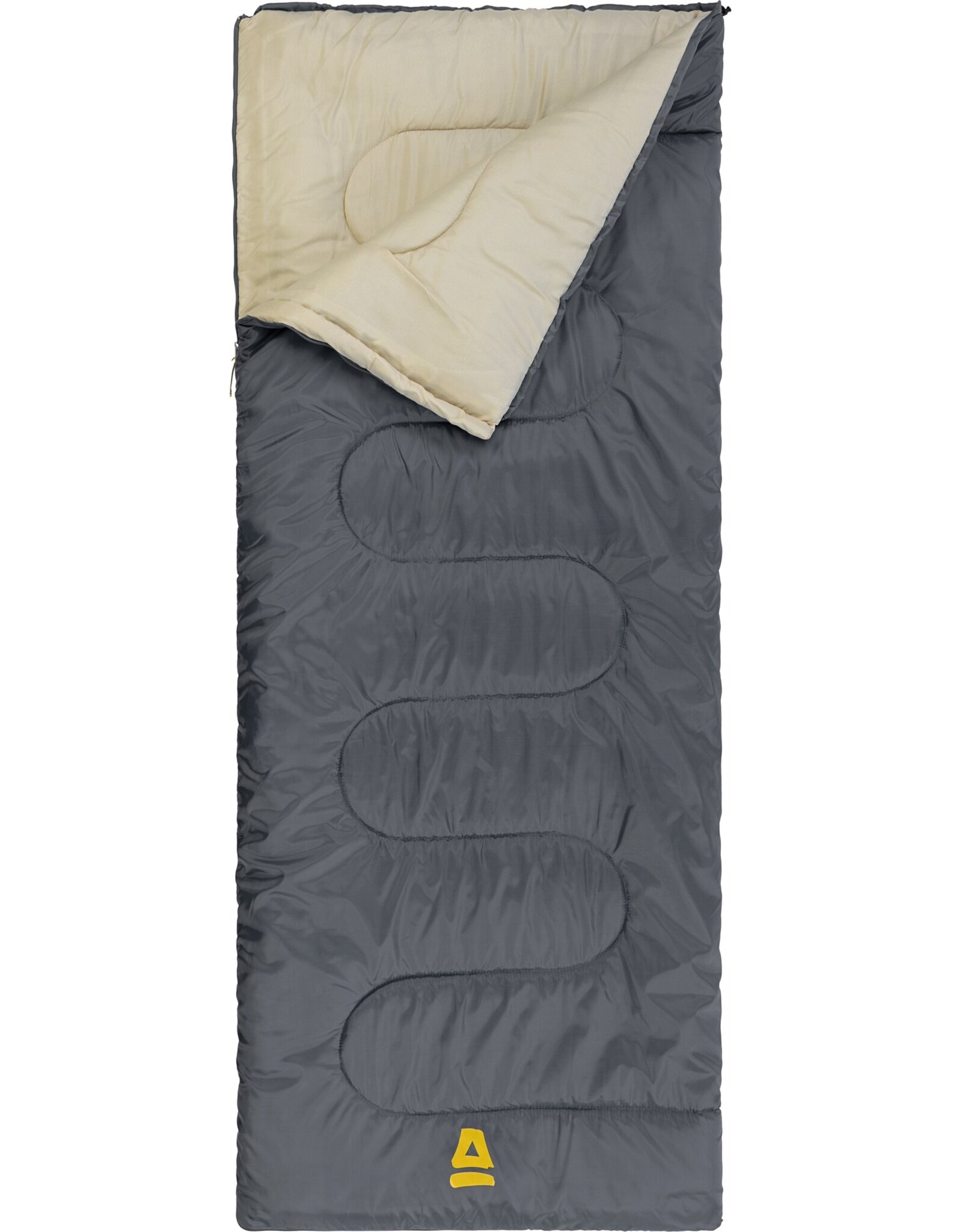 Abbey Camp® Slaapzak • Basic • Grijs/Zand Uni