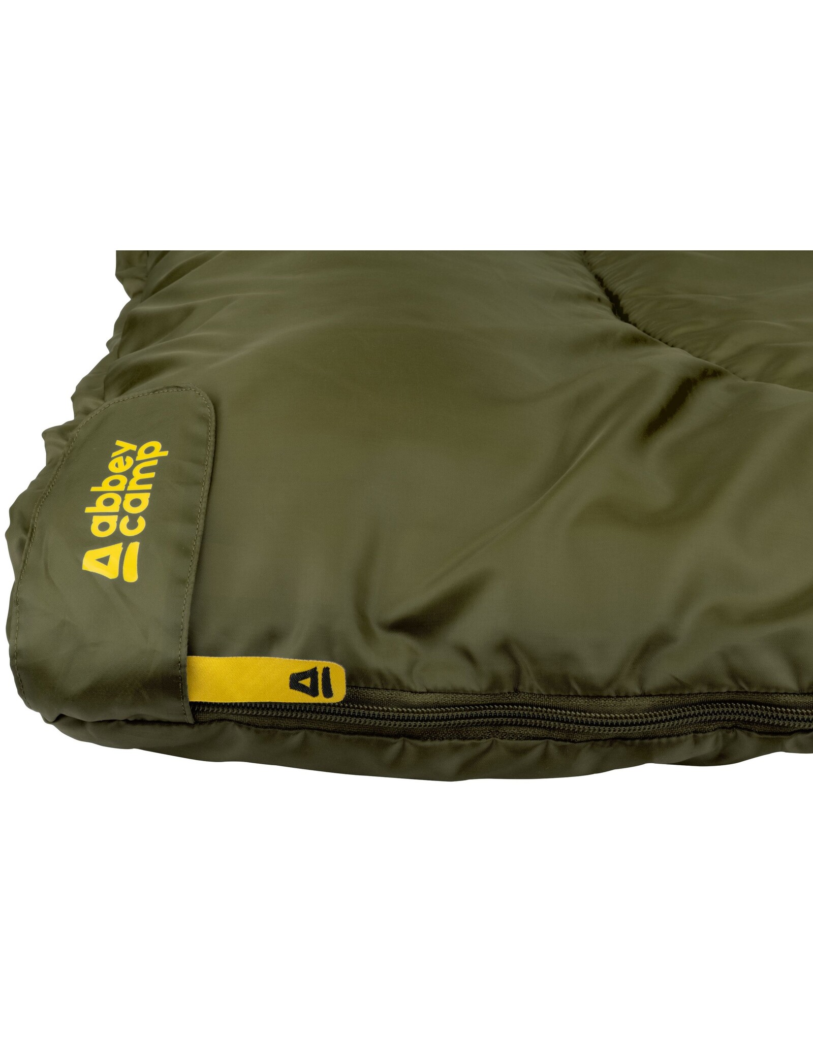 Abbey Camp® Slaapzak • Basic • Legergroen/Zand Uni