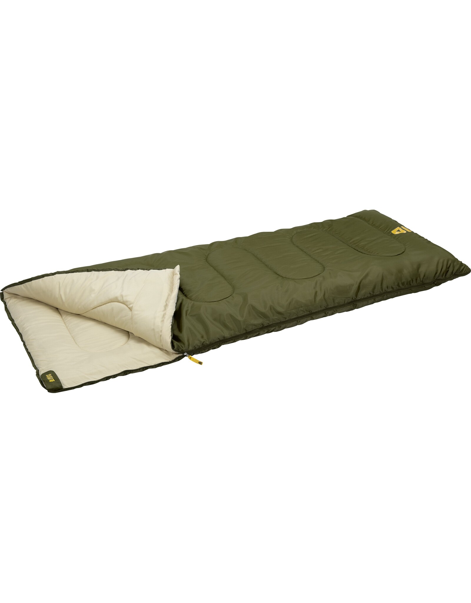 Abbey Camp® Slaapzak • Basic • Legergroen/Zand Uni