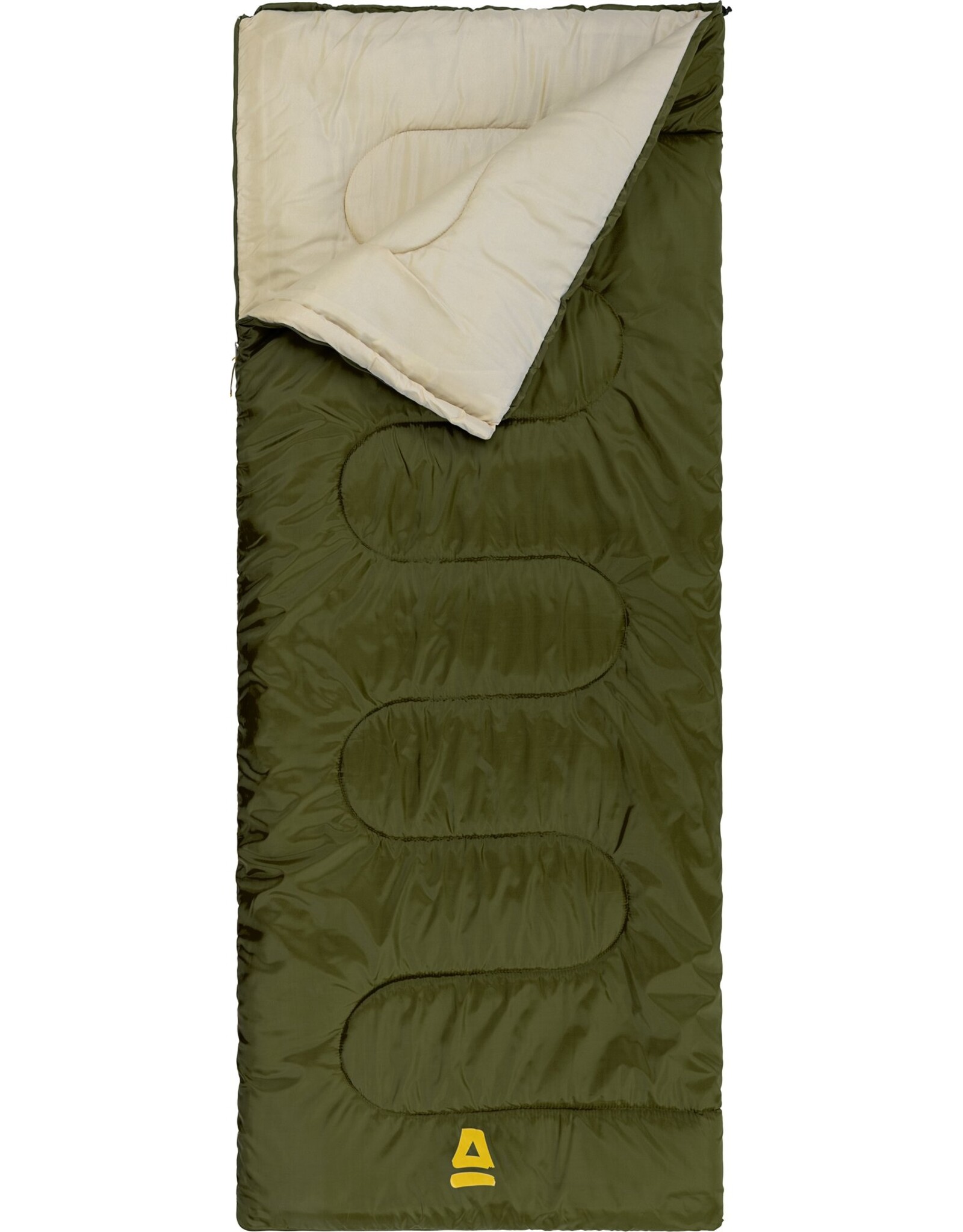Abbey Camp® Slaapzak • Basic • Legergroen/Zand Uni