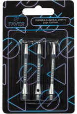 Faver® Shafts Aluminium Zilver