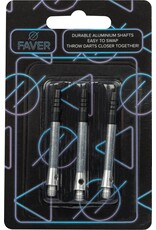 Faver® Shafts Aluminium • Roterende Top • Zilver/Zwart