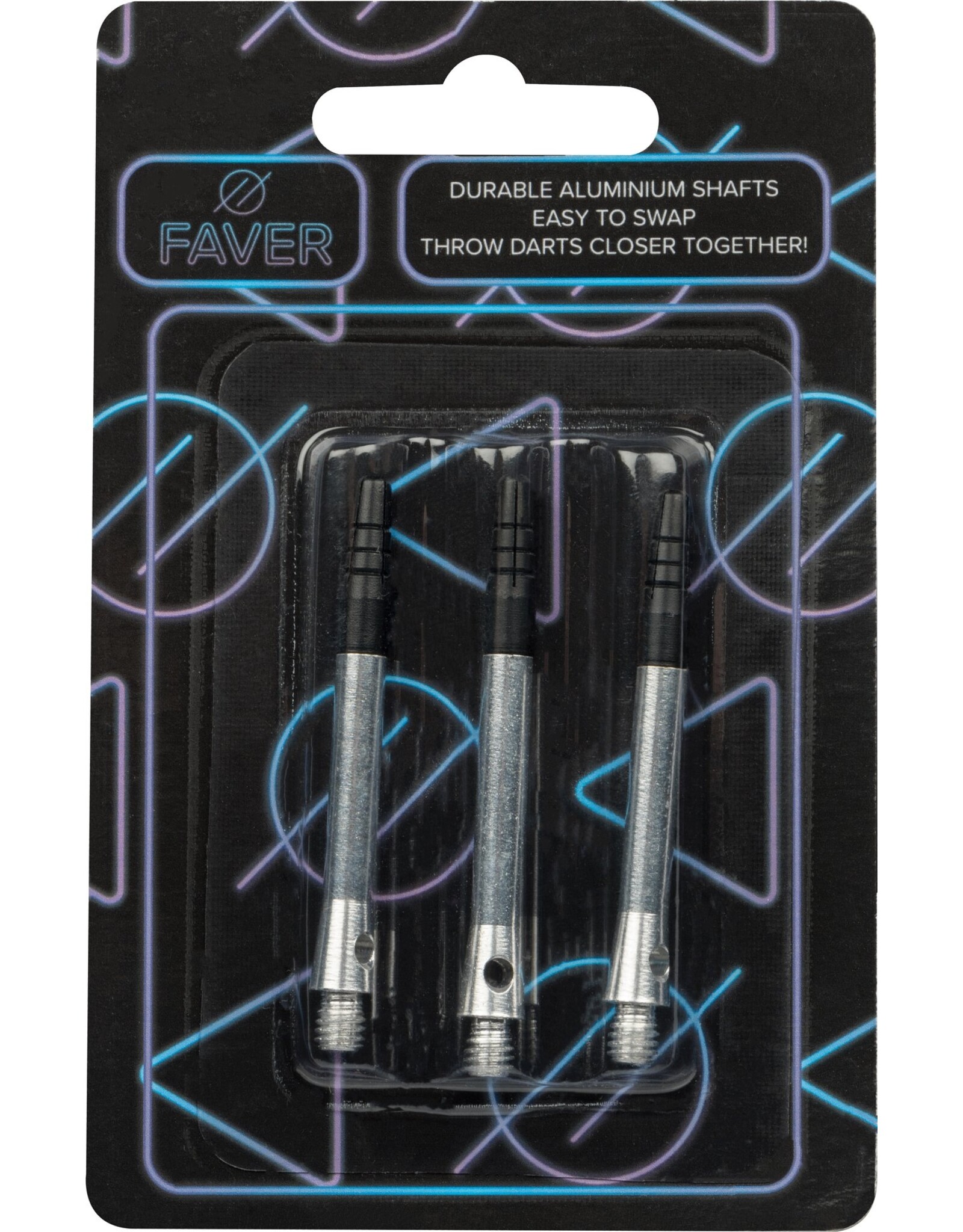 Faver® Shafts Aluminium • Roterende Top • Zilver/Zwart