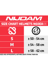 Nijdam Skatehelm Verstelbaar • Dark Fyre • Zwart/Rood (BLK)