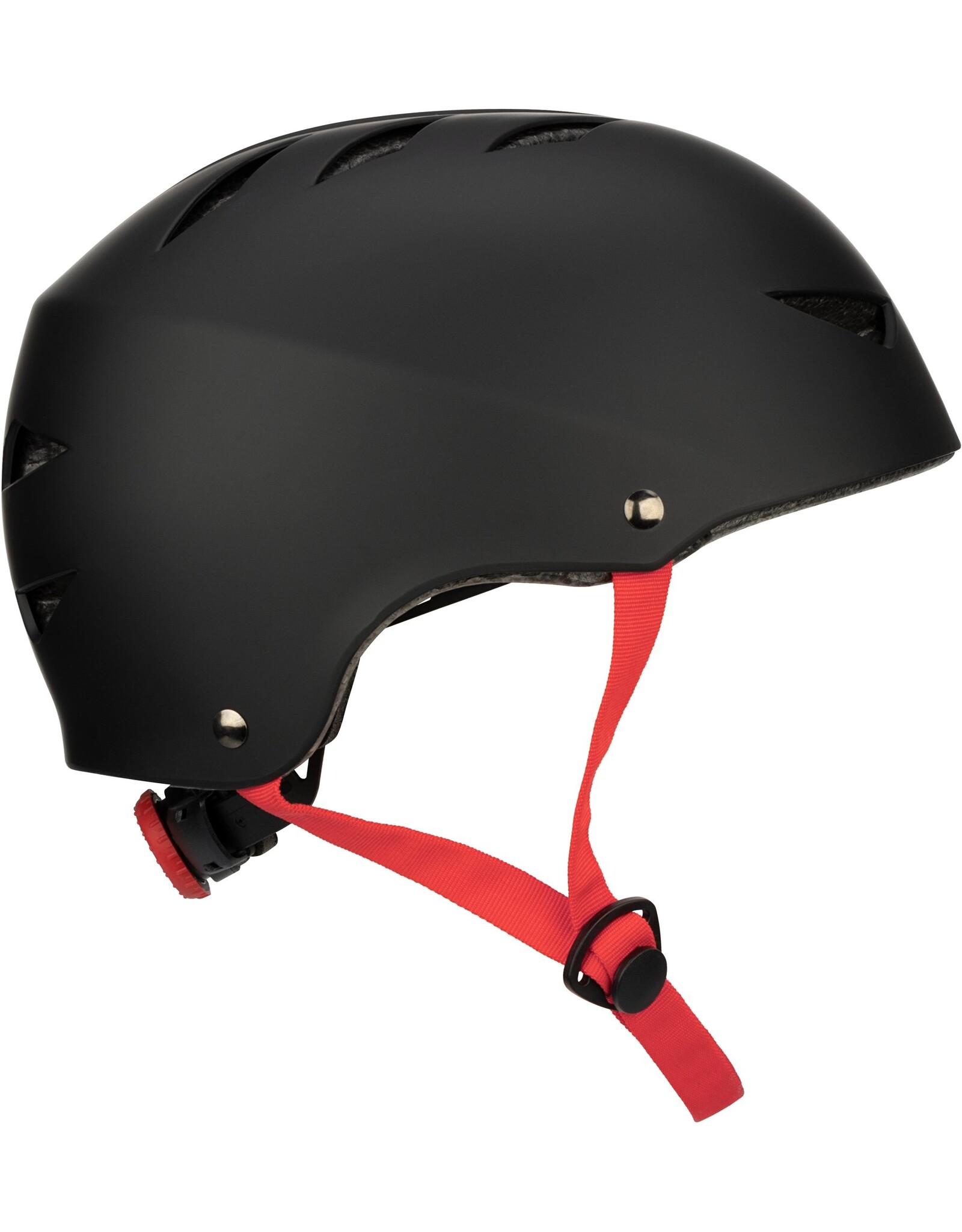 Nijdam Skatehelm Verstelbaar • Dark Fyre • Zwart/Rood (BLK)
