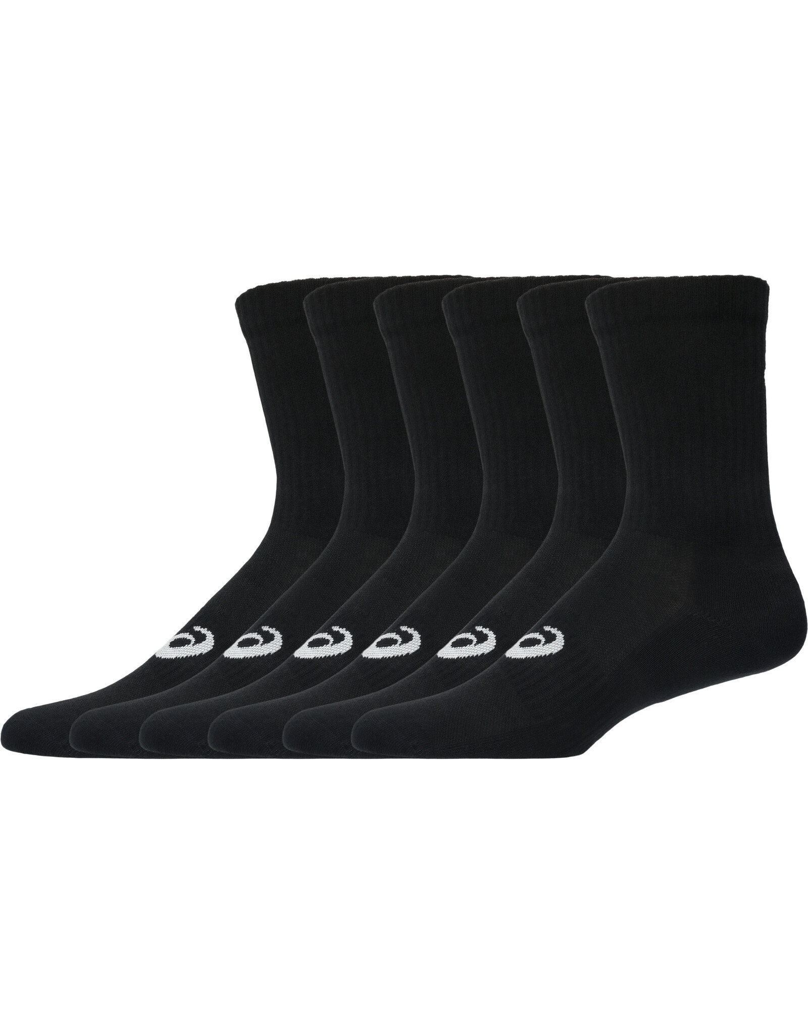 Asics 6 PACK CREW SOCK-PERFORMANCE BLACK
