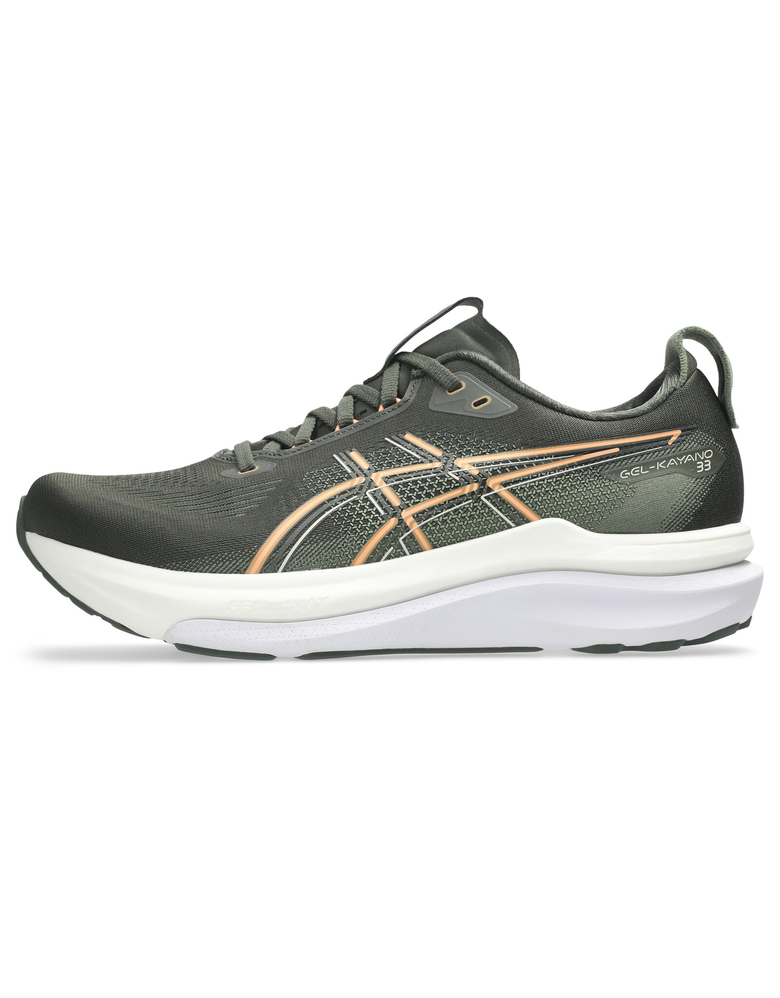 Asics GEL-KAYANO 33-Heren-VINTAGE KHAKI/BRIGHT SUNSTONE