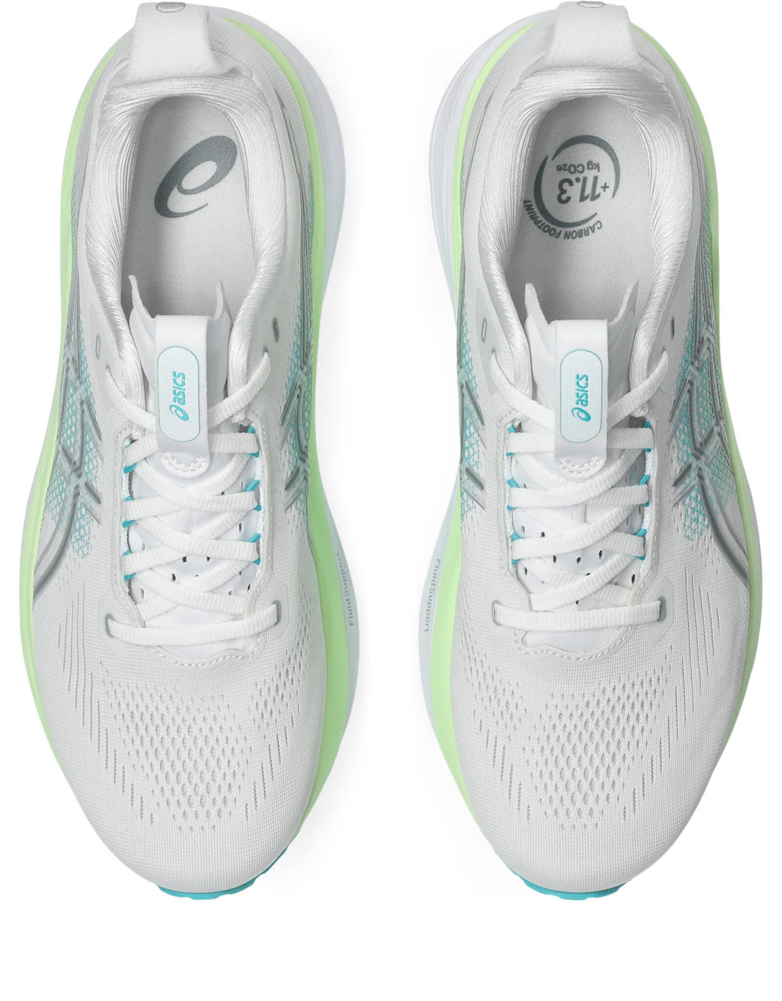 Asics GEL-KAYANO 33-Heren-WHITE/ENERGY AQUA