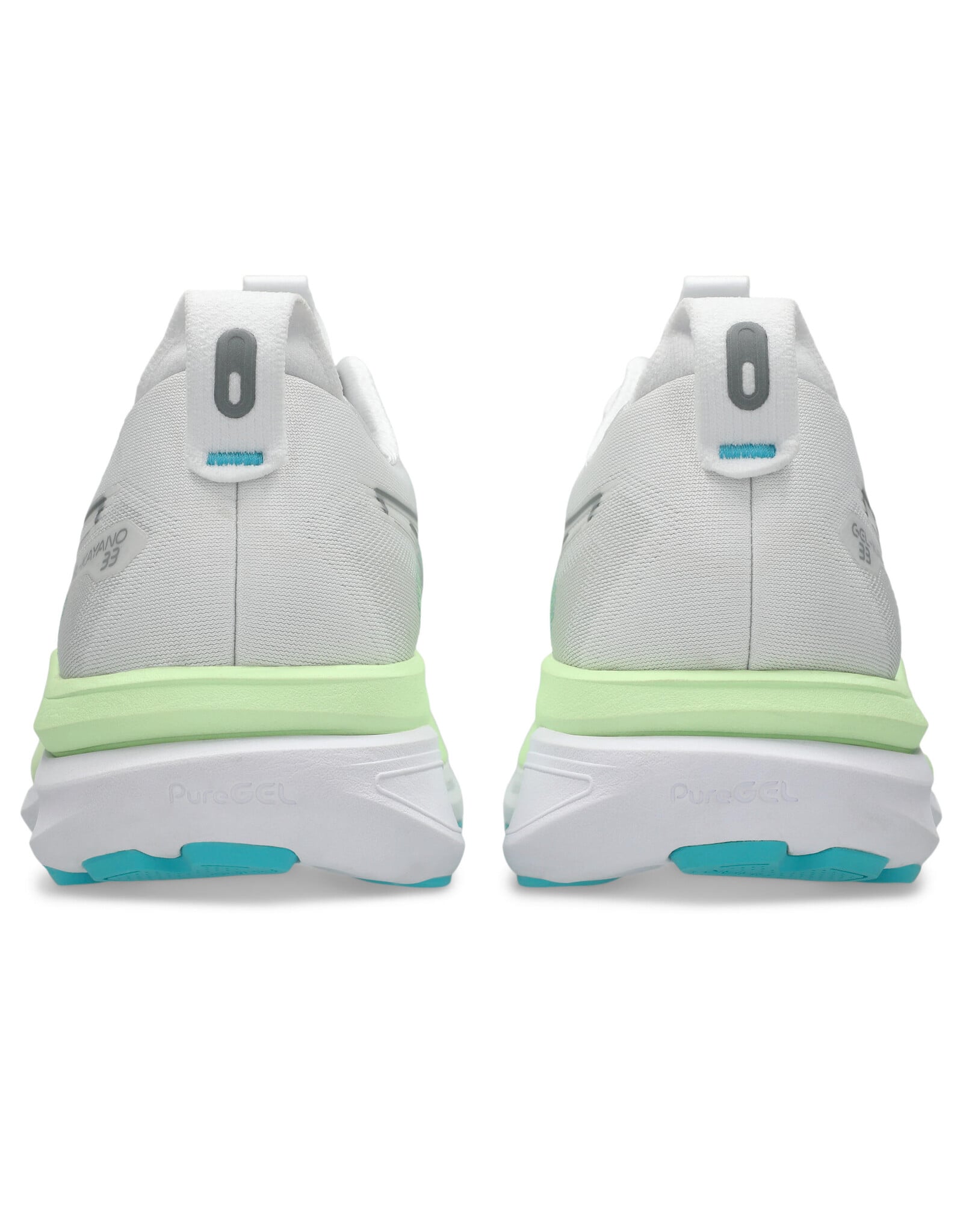 Asics GEL-KAYANO 33-Heren-WHITE/ENERGY AQUA