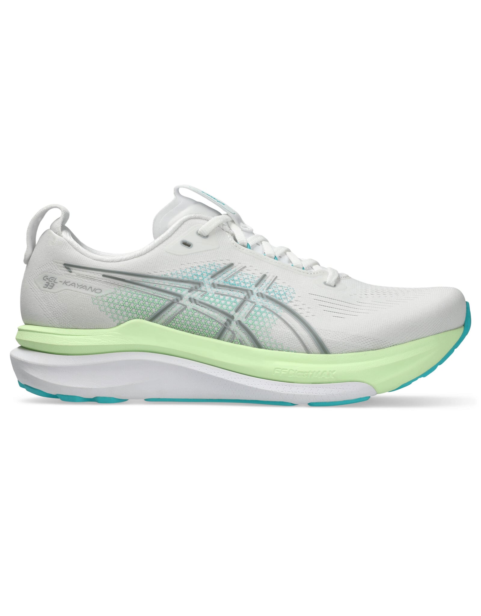 Asics GEL-KAYANO 33-Heren-WHITE/ENERGY AQUA