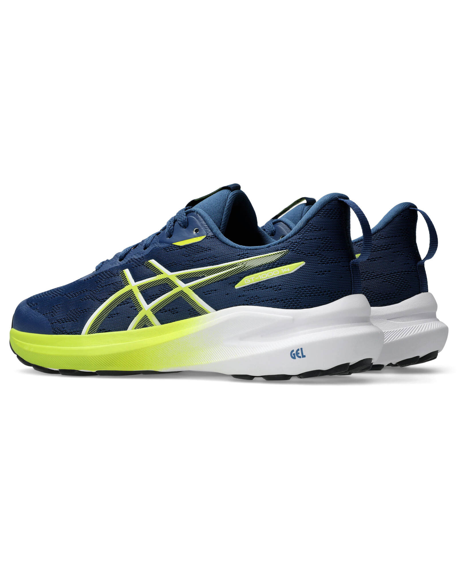 Asics GT-1000 14 GS-Kinderen-INDEPENDENCE BLUE/NEON LIME