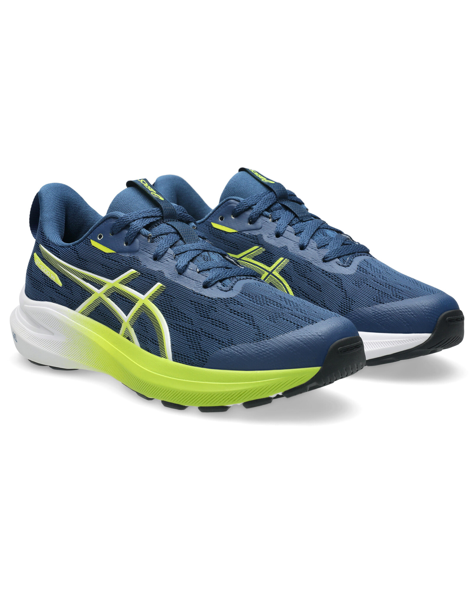 Asics GT-1000 14 GS-Kinderen-INDEPENDENCE BLUE/NEON LIME