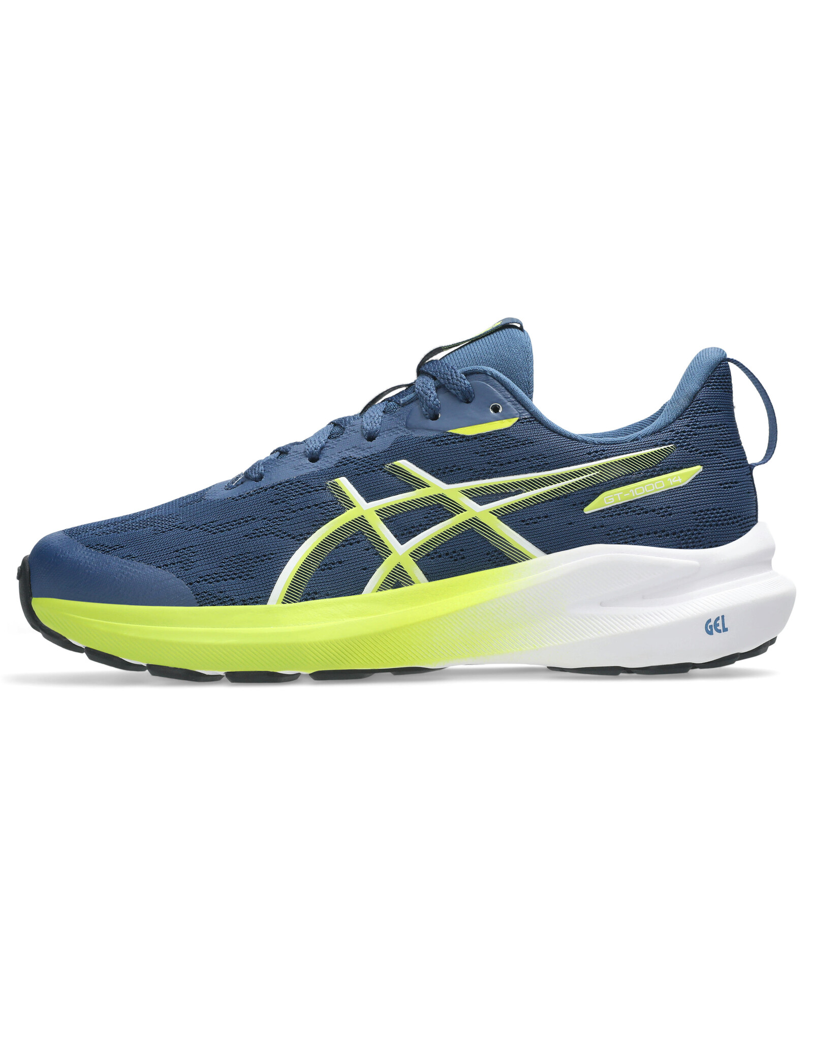 Asics GT-1000 14 GS-Kinderen-INDEPENDENCE BLUE/NEON LIME