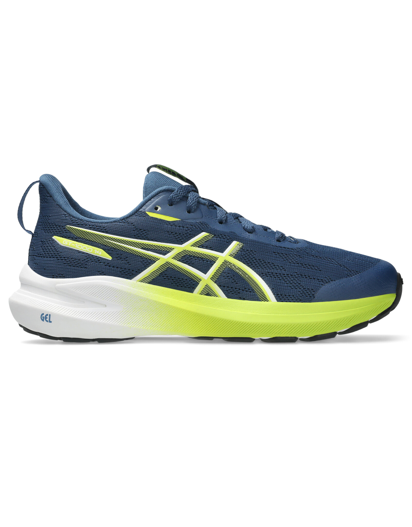 Asics GT-1000 14 GS-Kinderen-INDEPENDENCE BLUE/NEON LIME