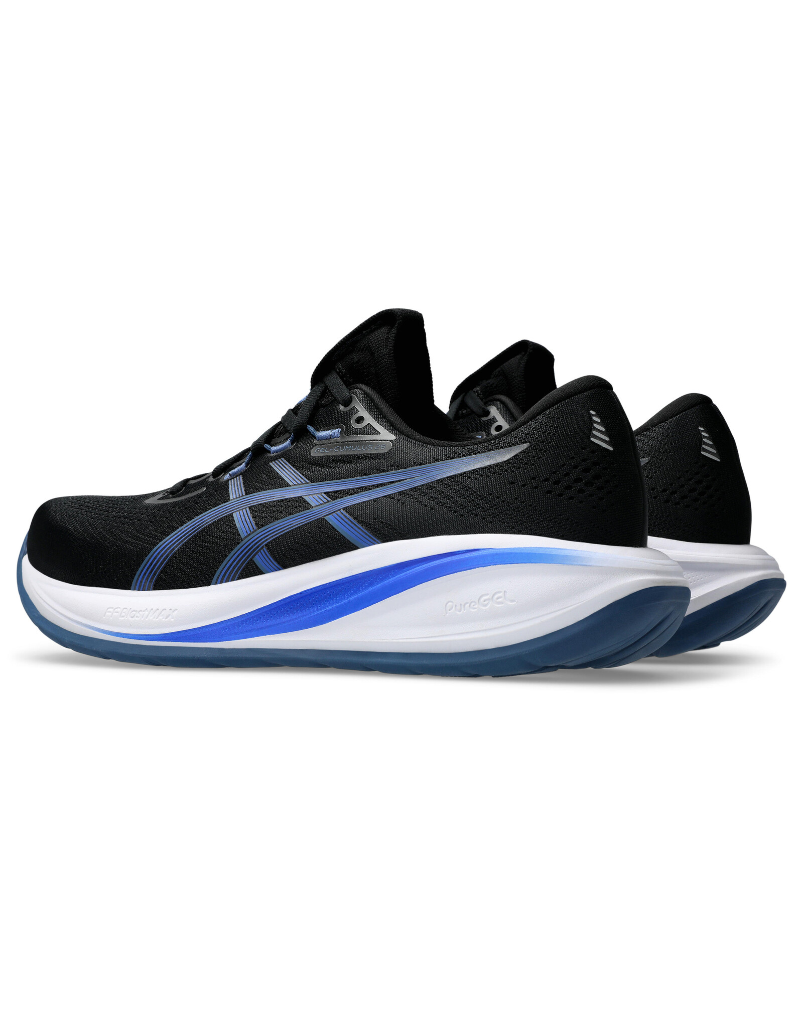 Asics GEL-CUMULUS 28-Heren-BLACK/NEON BLUE