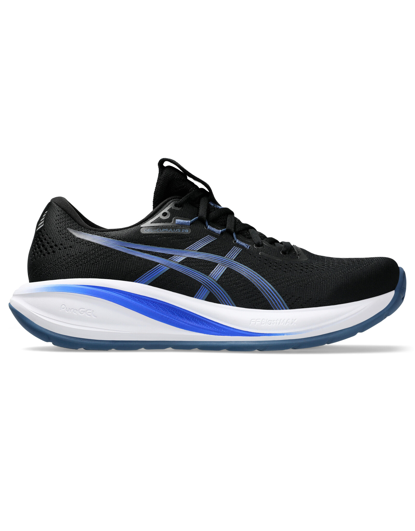 Asics GEL-CUMULUS 28-Heren-BLACK/NEON BLUE