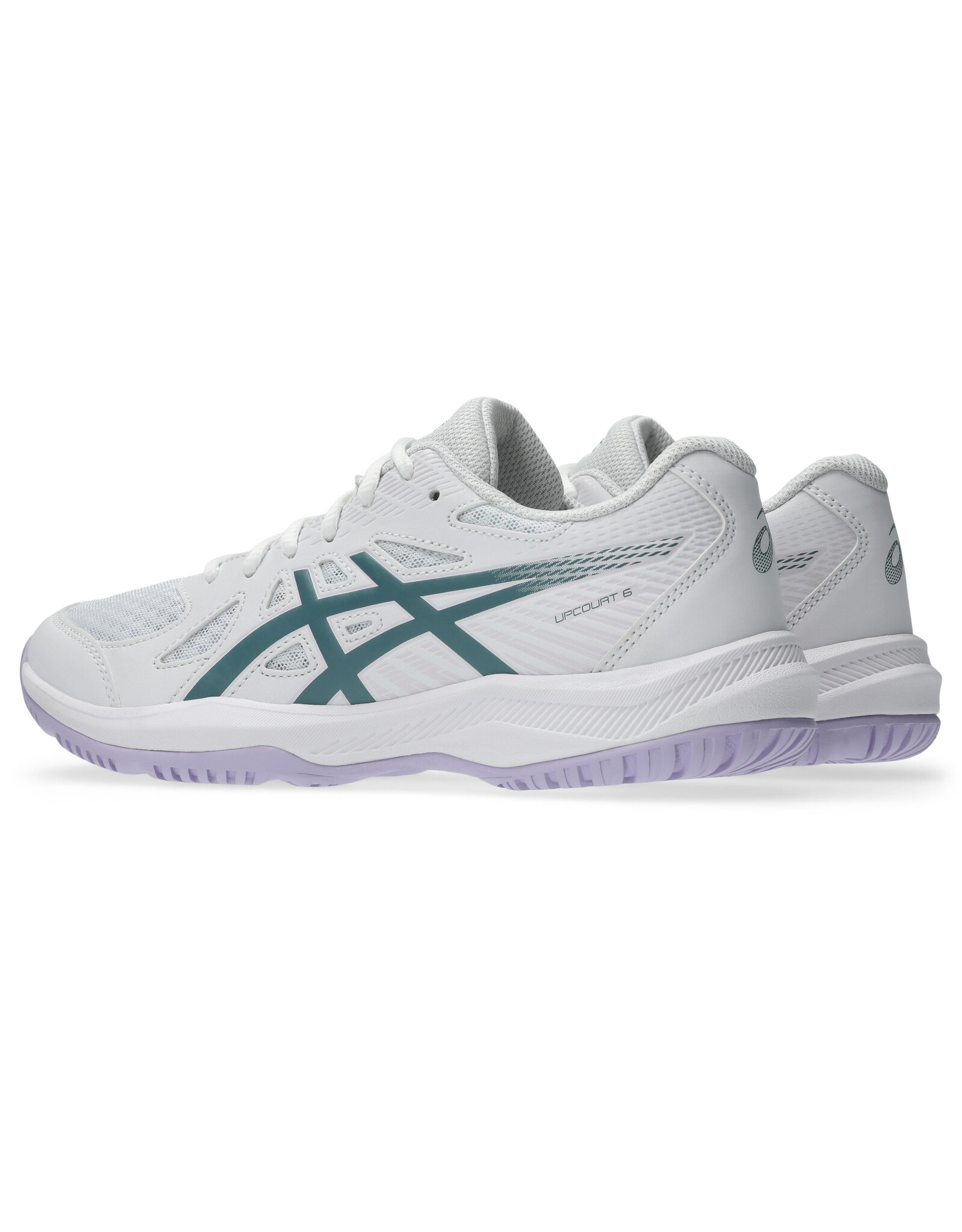 Asics UPCOURT 6-Dames-WHITE/FOGGY TEAL