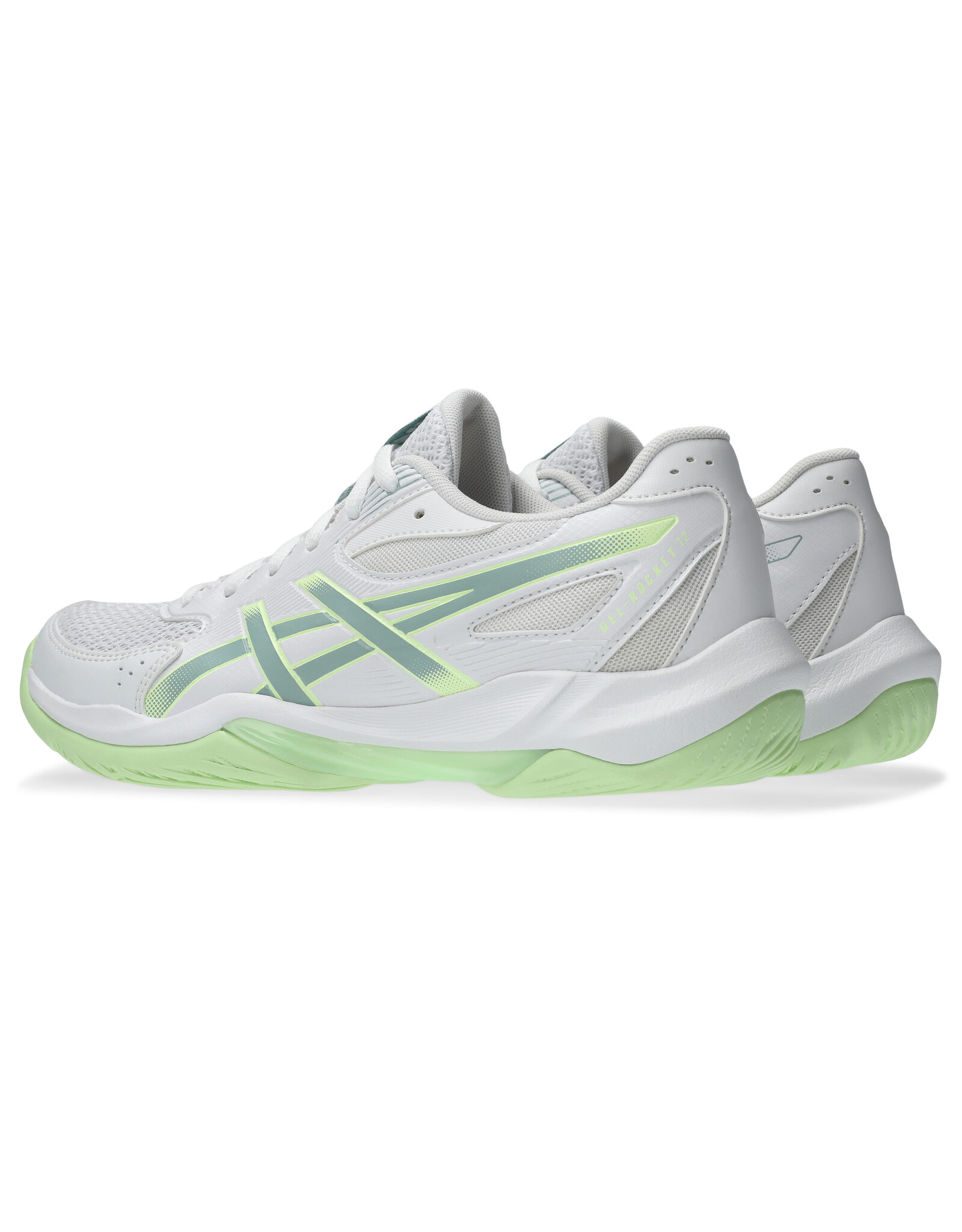 Asics GEL-ROCKET 12-Dames-WHITE/OCEAN HAZE