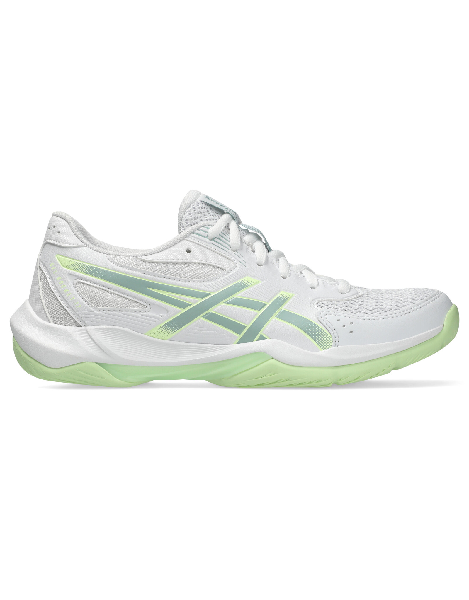 Asics GEL-ROCKET 12-Dames-WHITE/OCEAN HAZE