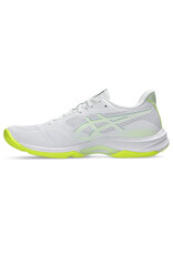Asics NETBURNER BALLISTIC FF 4-Dames-WHITE/SAFETY YELLOW