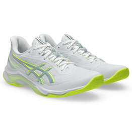 Asics NETBURNER BALLISTIC FF 4-Dames-WHITE/SAFETY YELLOW
