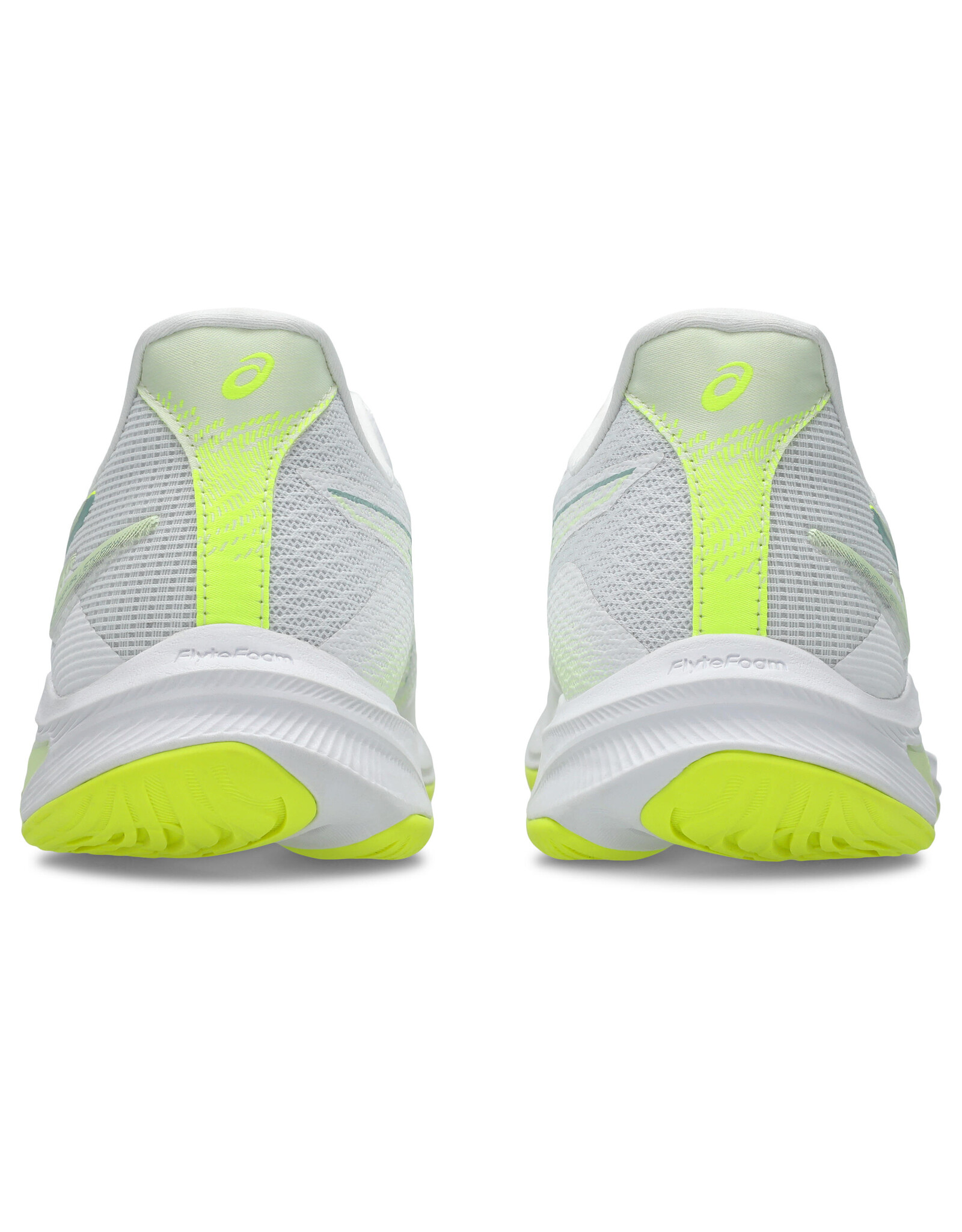 Asics NETBURNER BALLISTIC FF 4-Dames-WHITE/SAFETY YELLOW