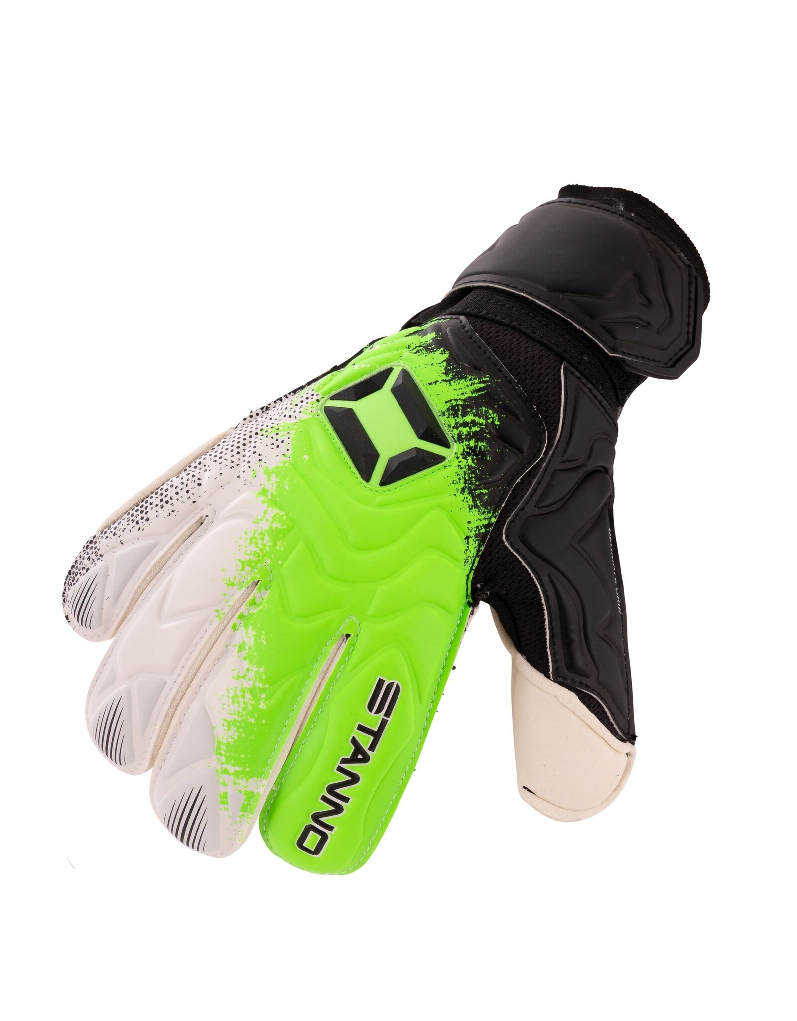 Stanno White-Green-Black-Ultimate Grip V JR Goalkeeper Gloves