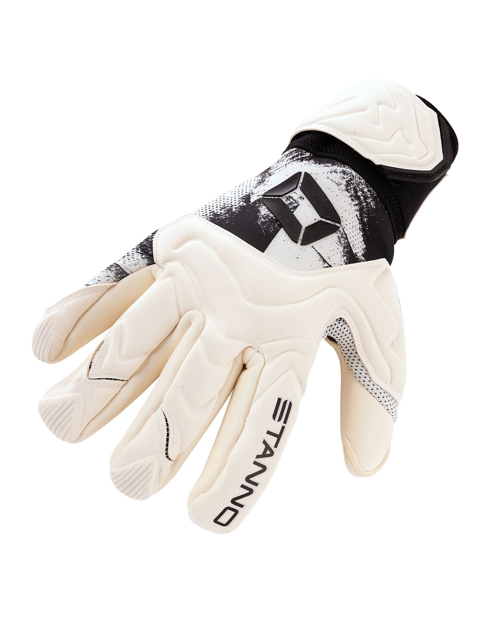 Stanno White-Black-Ultimate Grip V Goalkeeper Gloves