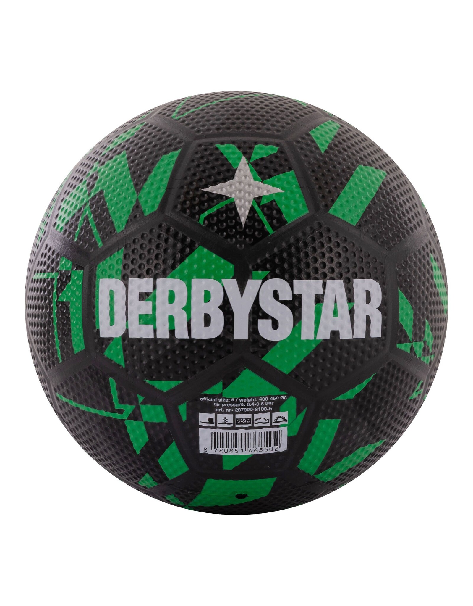 Derbystar Streetball-Black-Green
