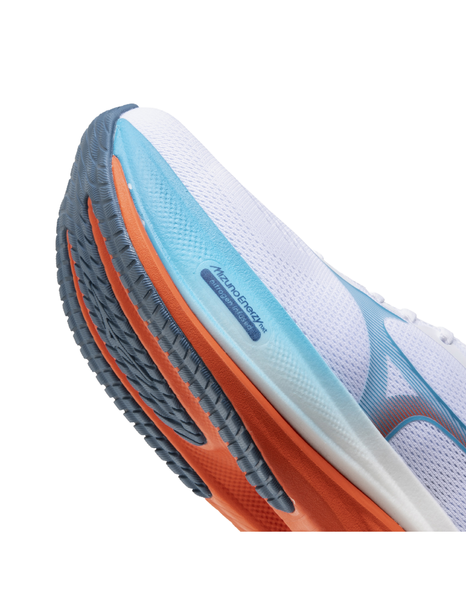 Mizuno WAVE RIDER 30-Heren-White/Blue Jewel/Orange.com