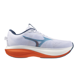 Mizuno WAVE RIDER 30-Heren-White/Blue Jewel/Orange.com