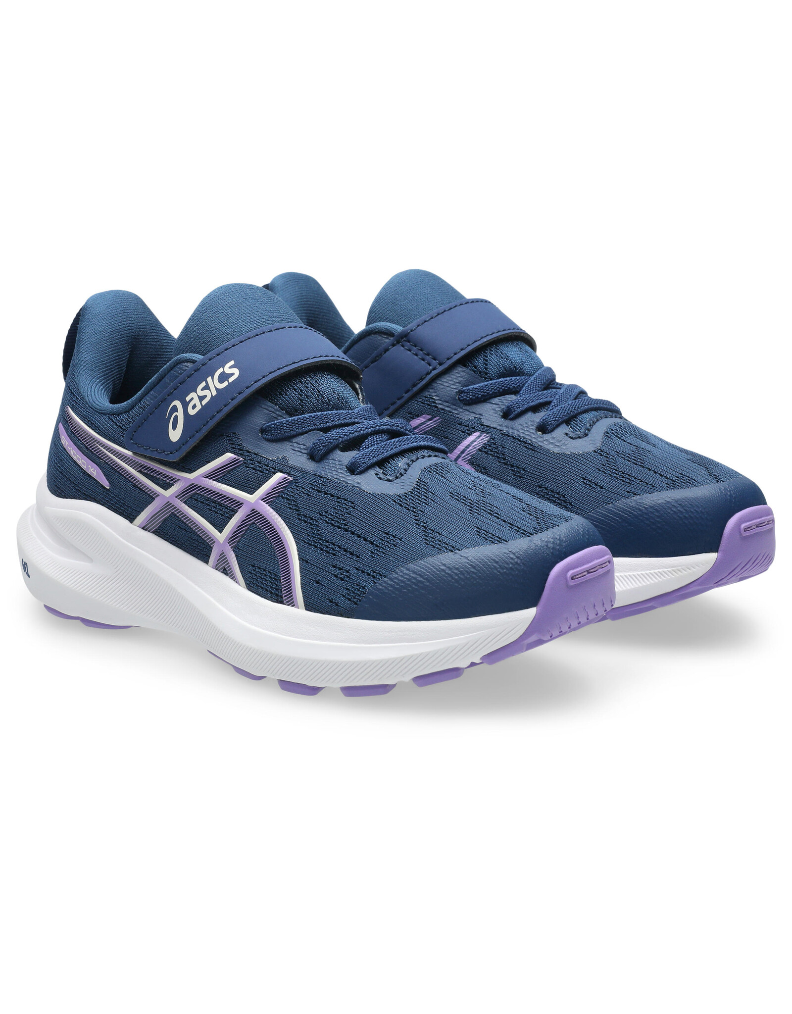Asics GT-1000 14 PS-Kinderen-INDEPENDENCE BLUE/FADED PLUM