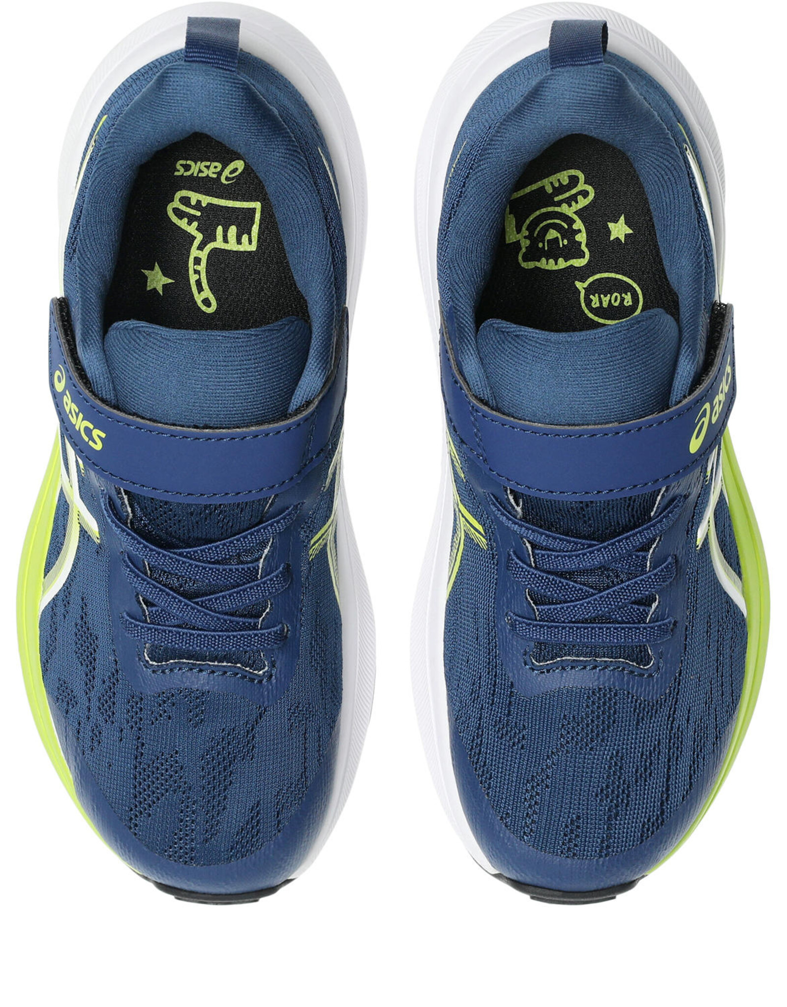 Asics GT-1000 14 PS-Kinderen-INDEPENDENCE BLUE/NEON LIME