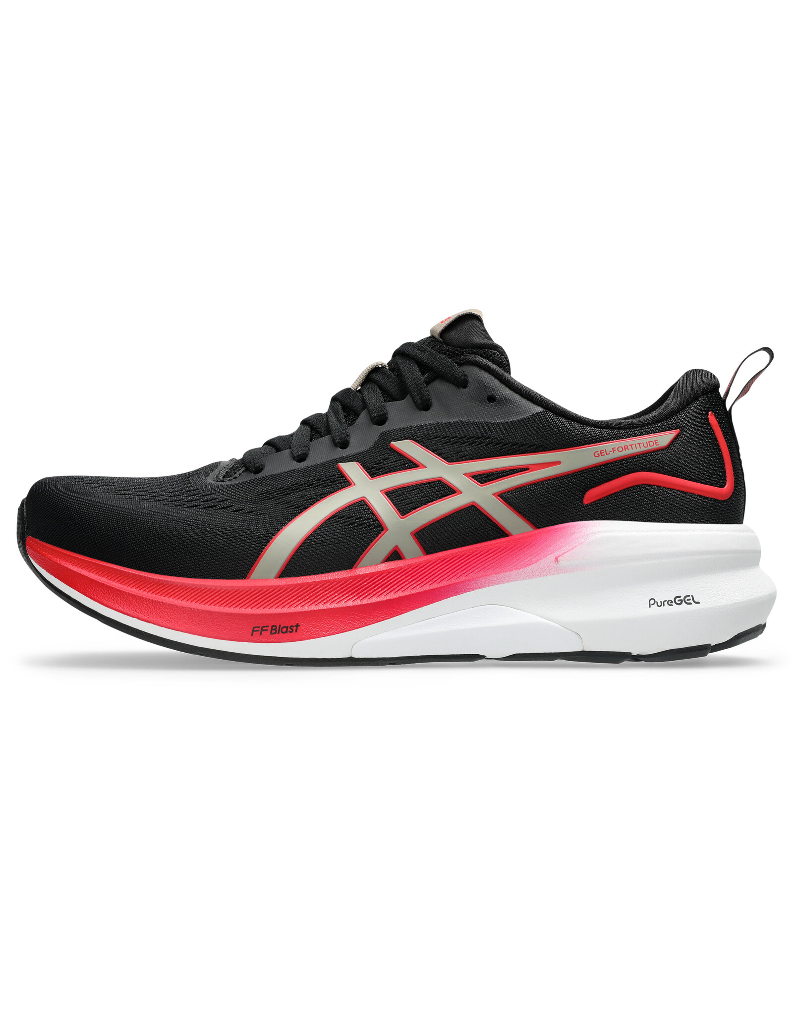 Asics GEL-FORTITUDE-Dames-BLACK/SPEED RED