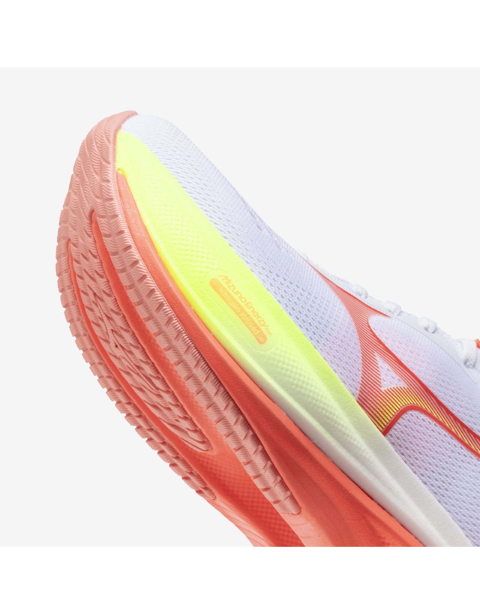 Mizuno WAVE RIDER 30-Dames-White/Lava Orange/Lime Pulp