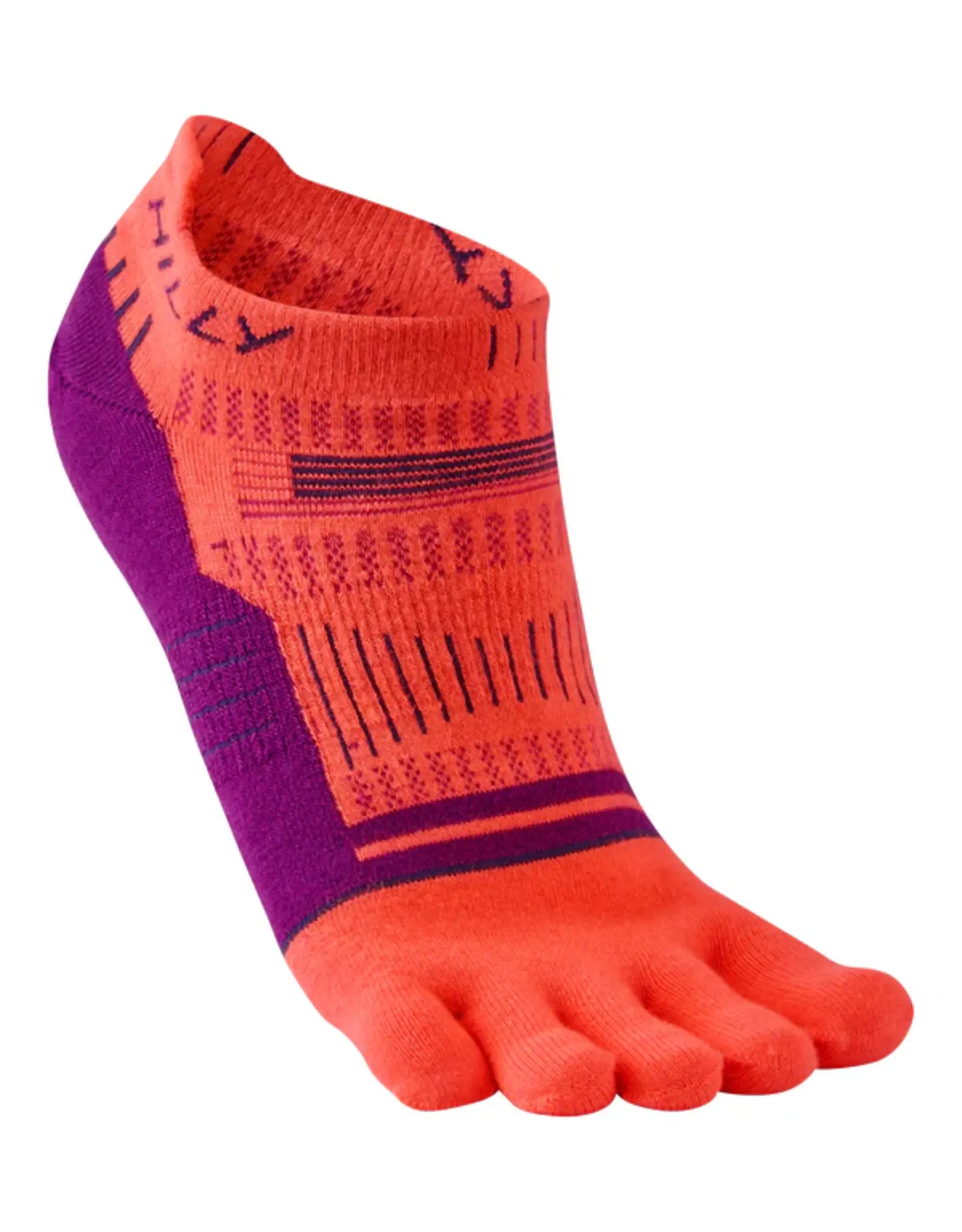 Perfecta Toes - Socklet - Hot Coral/ Grape Juice/ Charcoal