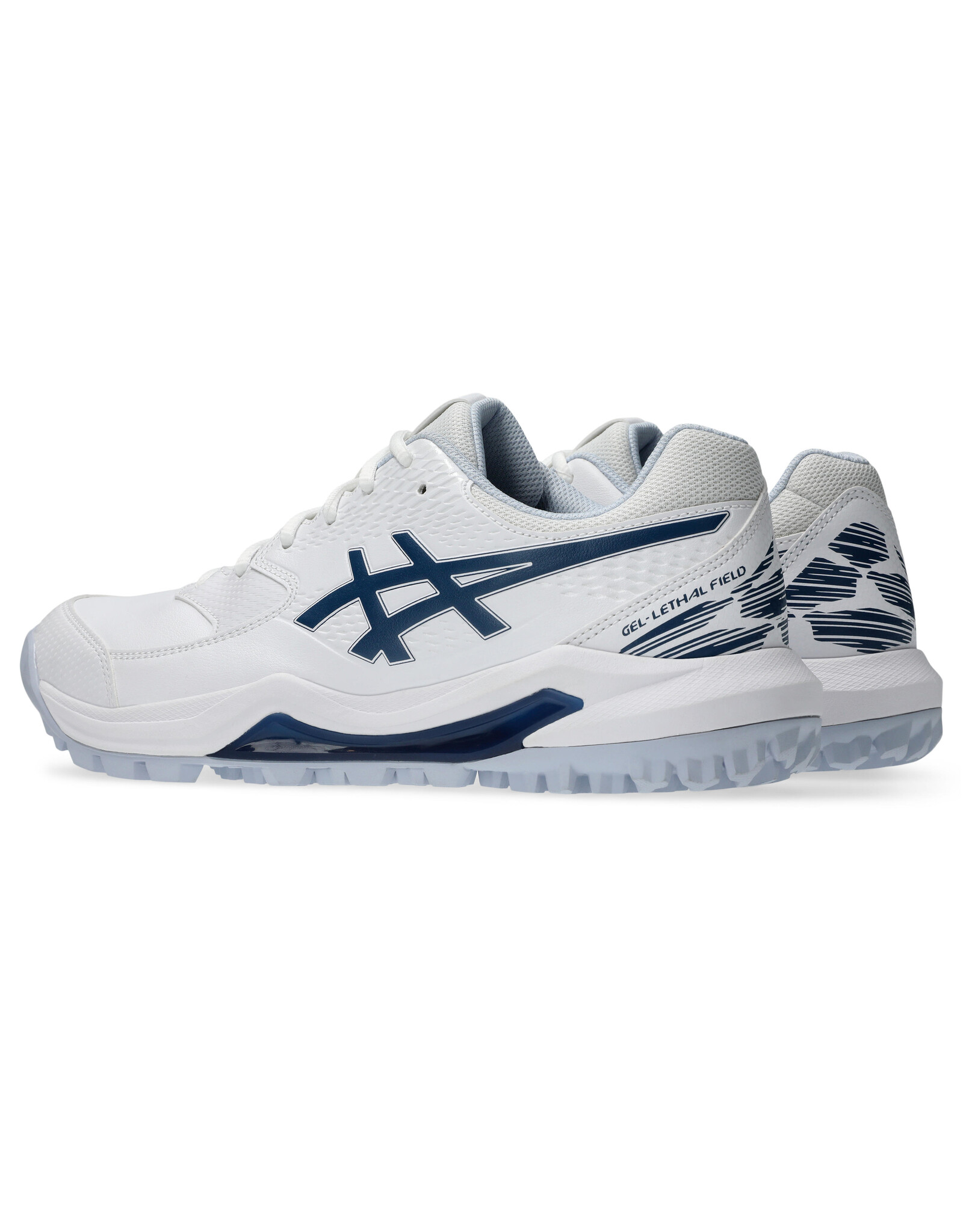 Asics GEL-LETHAL FIELD 2-Unisex-WHITE/INDEPENDENCE BLUE