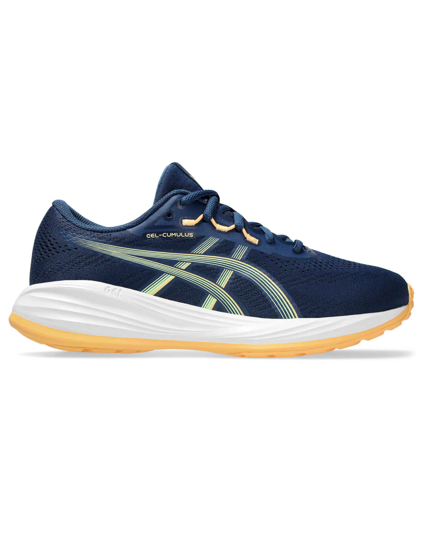 Asics GEL-CUMULUS 28 GS-Kinderen-INDEPENDENCE BLUE/ORANGE GLOW