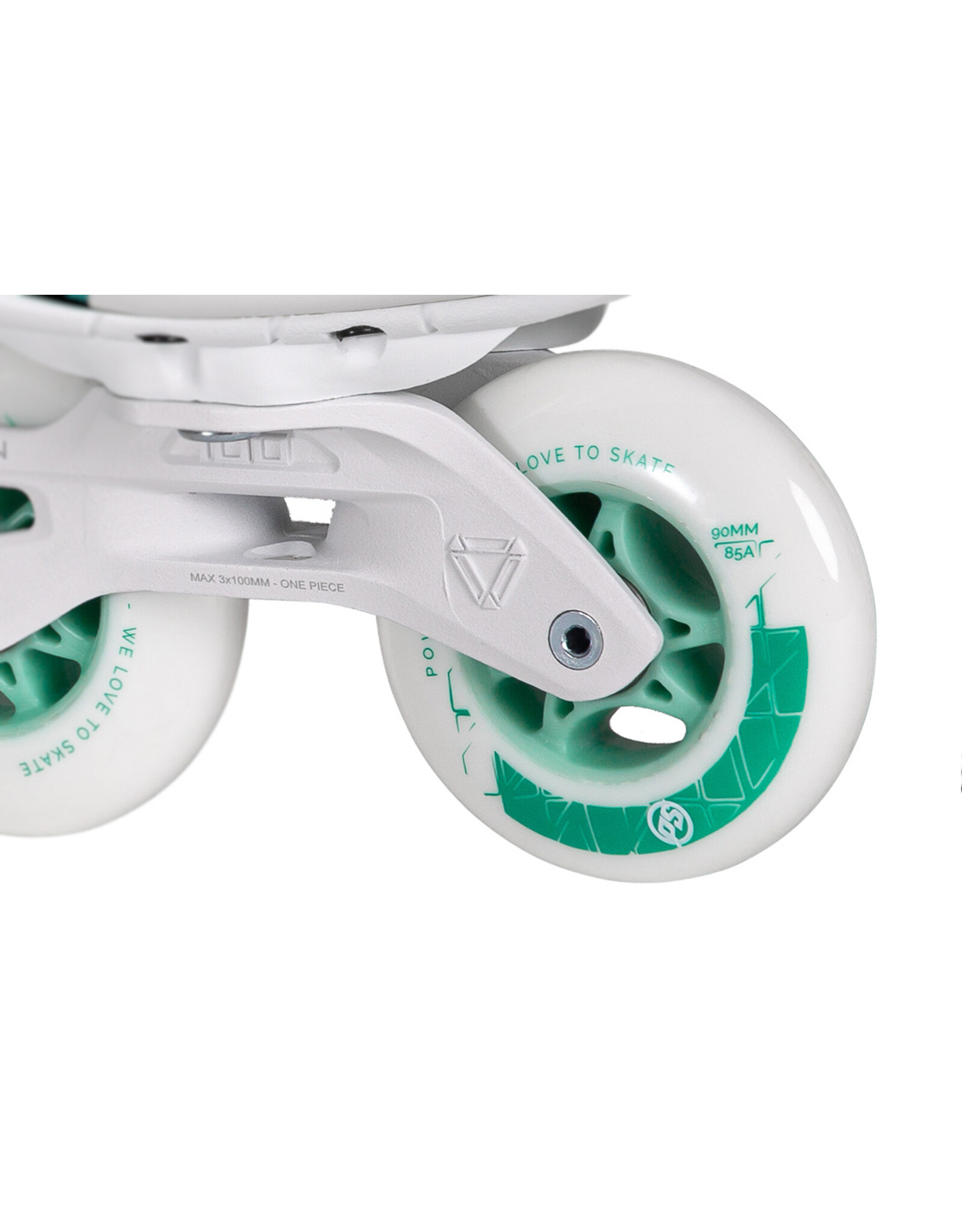 Powerslide Radon 3x90 Lady-White, Teal